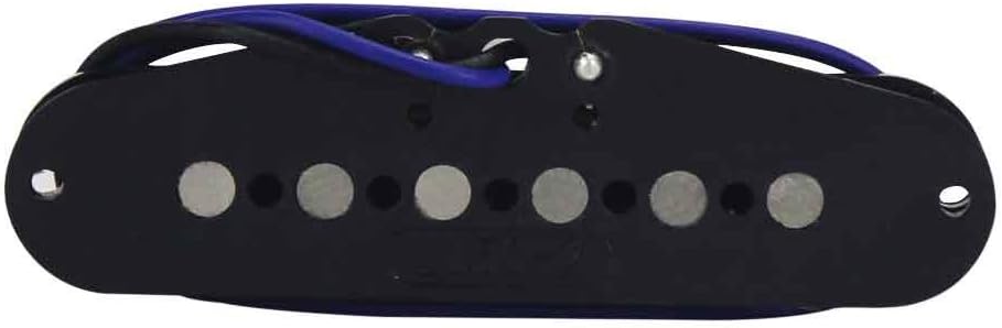 FLEOR Alnico 5 Single Coil Pickups Flat Pole Guitar Neck/Middle/Bridge Pickup Set Black
