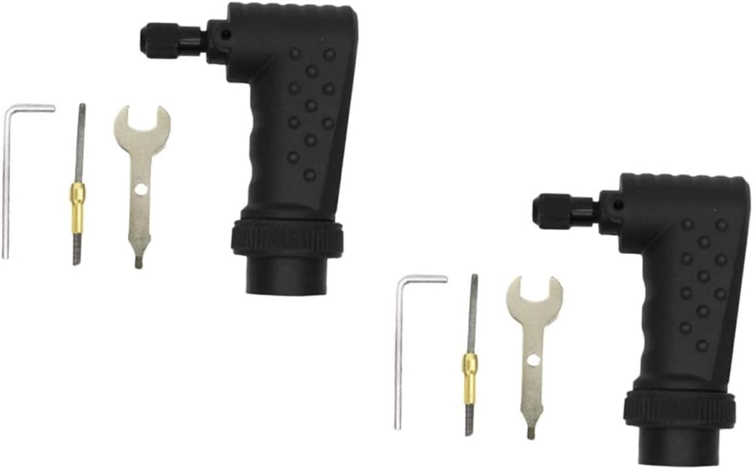 DOITOOL 8pcs Right Angle Adapter for Electric Grinder Durable Converter for Tight Spaces Mini Grinding Tool Attachment for Cordless Rotary Tools Ergonomic Design for Easy Access