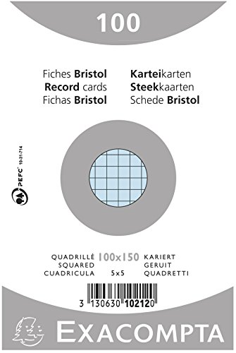 Exacompta 10212E Cartoncini Bristol, 10x15 cm