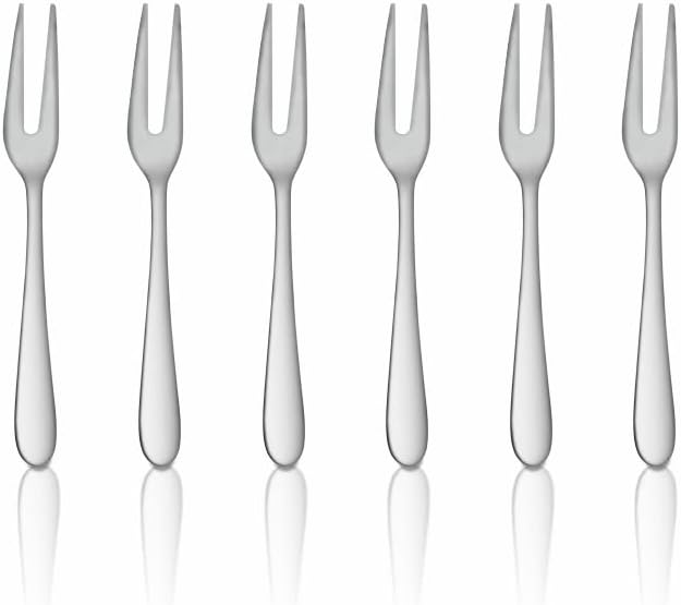 - Stainless Steel Jasmine Fruit Fork,6 Pieces