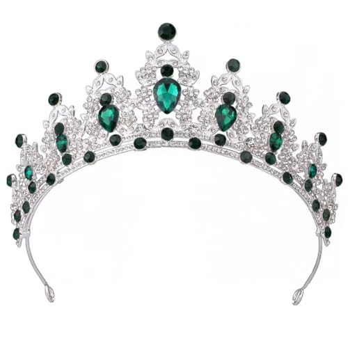 Corona de novia con cristales y tiara brillante de cumpleaños 5