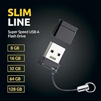 Intenso Slim Line, 64 GB USB-Stick, USB 3.2 Gen 1x1, schwarz – Ansicht 2