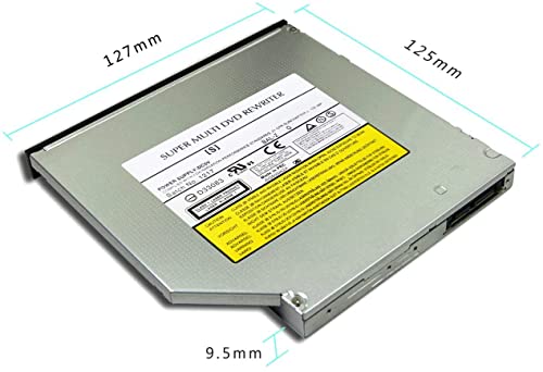 Digital Device Internal 9.5mm Slim SATA 8X DVDRW CD DVD RW ROM Burner Writer M-Disc Laptop Super Multi PC Mac Tray Loading Optical Drive Device for... - Image 2