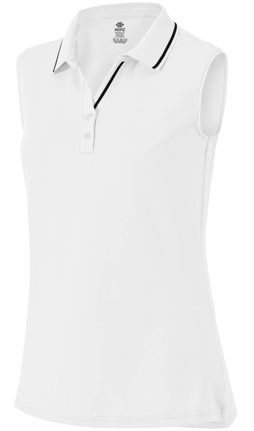 MoFiz Polo Femme sans Manches Travail Sport Shirt d'été Respirant Tennis Golf Tops