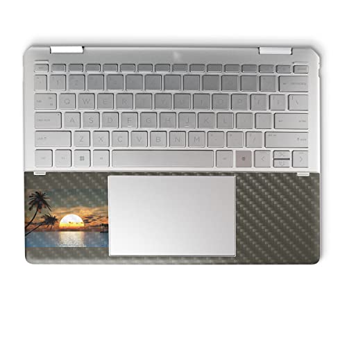 Image of MightySkins Carbon Fiber Skin Compatible with HP Spectre x360 14 inch (2022) Full Wrap Kit - Tropical Sunset | Protective, Durable Textured Carbon Fiber Finish | Easy to Apply | Made in The USA
