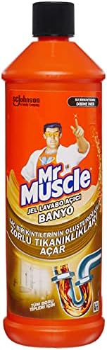 Mr Muscle Banyo Tüm Boru Tipleri için Jel Lavabo Açıcı 1000 mL