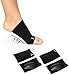 Arch Support, Flat Feet Arch Support Women and Men- Plantar Fasciitis Support Brace, Compression Arch Supports- Foot Arch Support for Flat Feet and Pain Relief, Arch Support Bands- 4 pieces, Black FSA