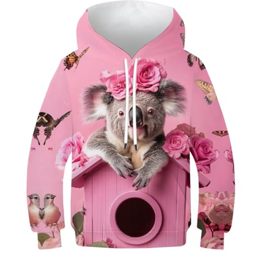 Sweat à capuche enfant skeleton 3D pull graphique à poche garçons filles