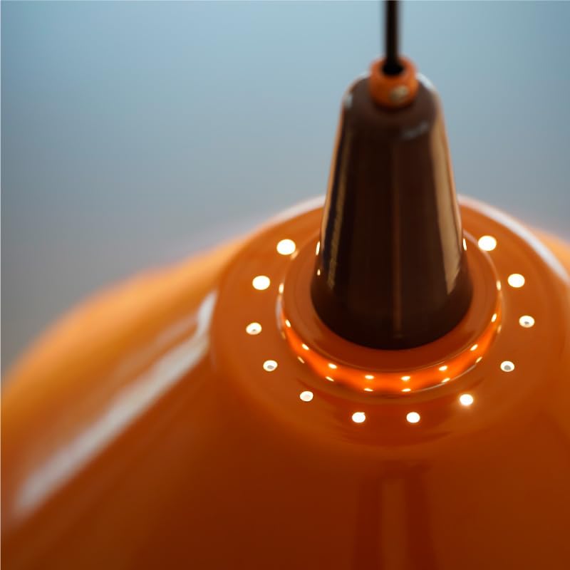 Lampe suspendue orange chaleureuse pour décoration de bar - 7
