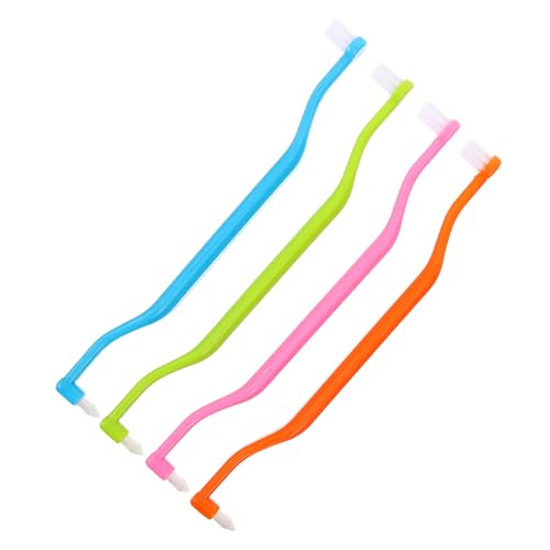 Outanaya 4Piezas Interdentales de Doble de Limpieza Bucal Efectiva para Prótesis Exquisito Colores
