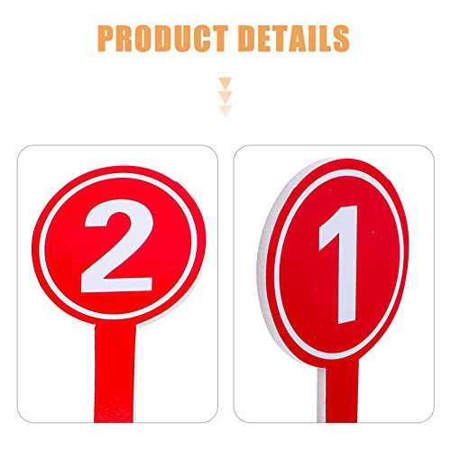 STOBOK 10 piezas paletas de puntuación rojas para tableros miniatura 6