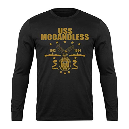 BOZOTA USS McCandless (DE-FF-1084) 3 Long Sleeve, Crewneck Sweatshirt, Unisex Hoddie, Navy Gifts