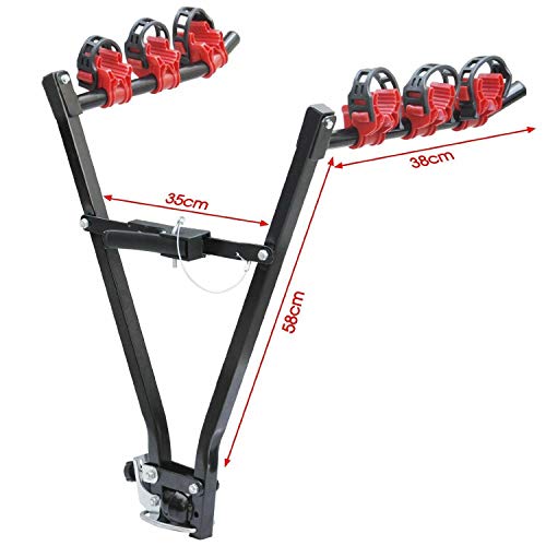 Shield Autocare T-BIKECAR 3 Bike Tow Bar Towbar Towball Mount Cycle Bicycle Carrier Car Van Rack - Image 5