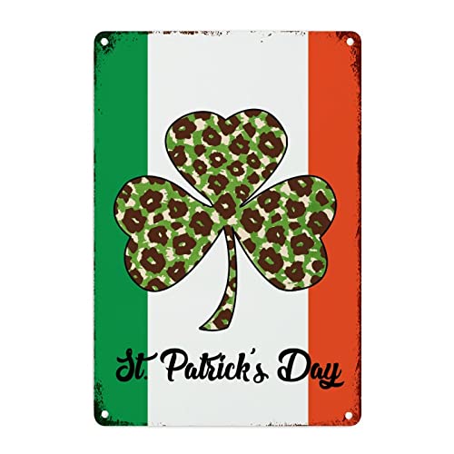 Décoration murale en métal drapeau de l'Irlande vintage 45x30 cm