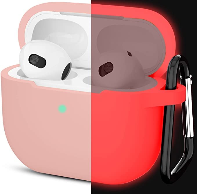 最終値下げ!AirPods 3 第3世代 ケース 全面保護 落下防止 黒+赤 AirPods 3 ケース AirPods 第3世代 猫型 耐衝 落下防止 黒