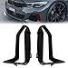 SecosAutoparts Pair Front Bumper Side Grill Trim Set, Glossy Black, Fit for BMW 3 Series G20 G21 M340i 2018-2022 3.0L l6, Replace# 51118093301 51118093302, Fog Lamp Decorative Grill Trim