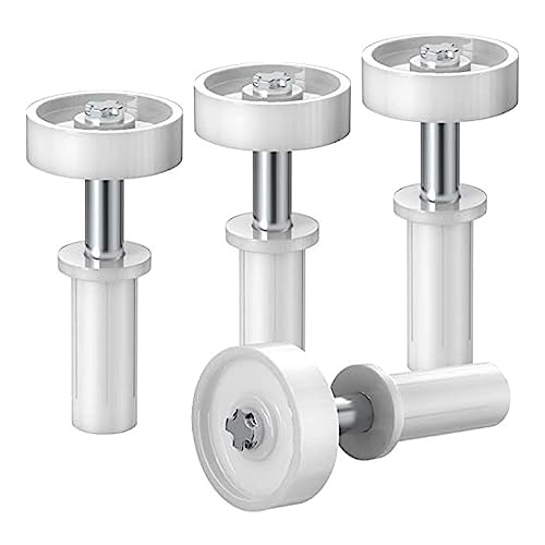 Kit de reparación para puertas de armario plegables con 4 piezas, herrajes corredizos tipo granero, acero inoxidable, estilo A, tamaño S
