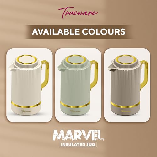 Image of Trueware Marvel 1200 Insulated Flask - 1000 Ml | PU Insulated Inner Stainless Steel Hot & Cold Flask, BPA Free, Leak Proof, Ideal for Tea, Coffee, Water, Hot Beverages