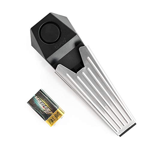tiiwee Alarm Türstopper Türalarm Einbruchschutz 110dB - mit Batterie, Schwarz