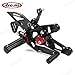 Arashi (Version 2.0) Rearsets for BMW S1000RR / HP4 2015-2019 Motorcycle Accessories Adjustable Footrests FootPegs Rear Sets S 1000 S1000 RR 1000RR Black 2016 2017 2018