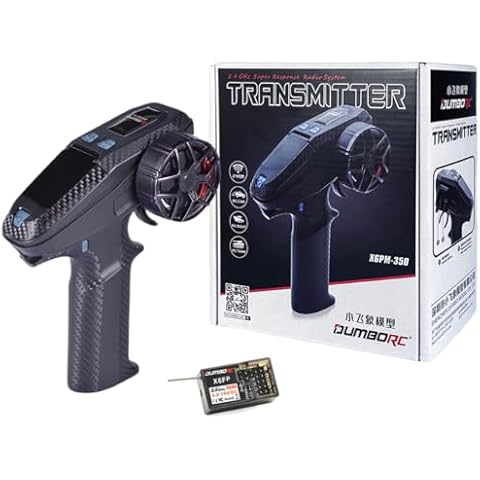DUMBORC X6PM-350 RC Transmitter with X6FP Receiver Wireless Trainer Remote Controller with Head Tracking Mini RC Controller for Newer RC Cars/Truck/Crawler/Racing/Boat/Tank Cover
