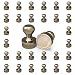 XANAD Imanes 30 Piezas , Imanes de Metal, Imanes cónicos Fuertes para Cocina, baño, Garaje, Oficina, Nevera (30PCS, Bronze)