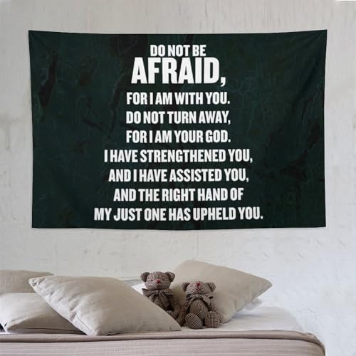 Tapiz para colgar en la pared Do Not Be Afraid de 60x90 pulgadas 7