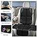 Psumuabrre Car Seat Protector, Child Carseat Covers, Protector Car Seat for Baby with Thickest Padded and Non-Slip Waterproof Backing Mesh Pockets for Kids Pets-2 Pack
