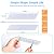 12 PCS Rug Tape, Reusable Washable Carpet Tape, Double Sided Non-Slip Rug Pads for Hardwood Floors, Rug Stoppers for Area Rugs, White