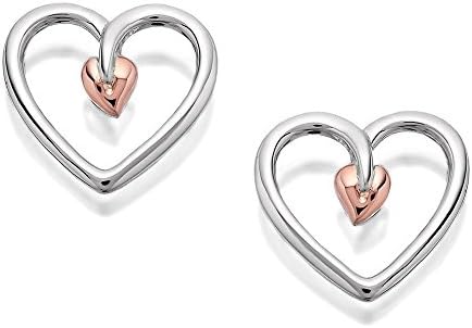 Heart Stud Earrings 10mm Women Jewelry 