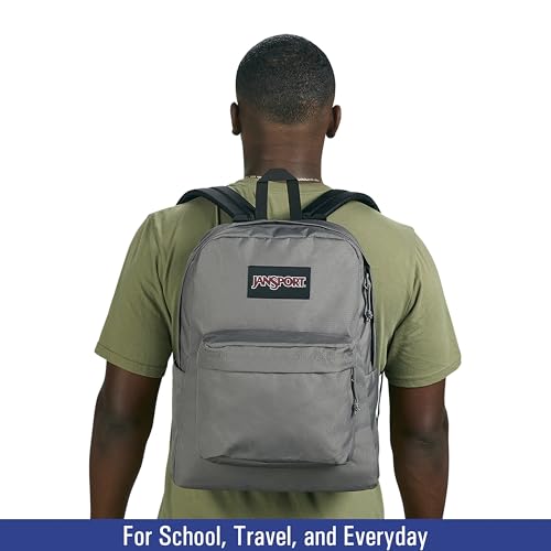Image of JanSport NCAA Officially Licensed Backpack, Baylor Bears, Superbreak Plus with Padded 15'' Laptop Sleeve, Spacious Computer Bag for Men & Women, Durable Daypack with Bottle Pocket, Graphite Grey
