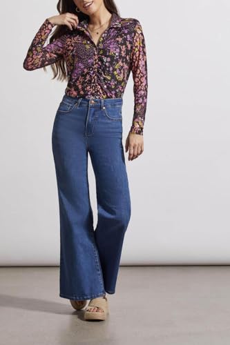 Tribal Women's Brooke Hugging Palazzo Jeans2