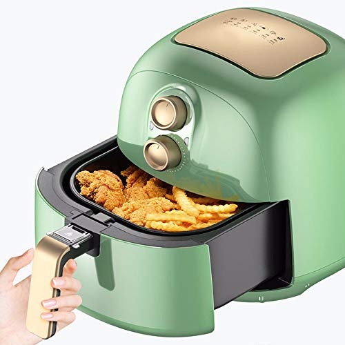Heißluftfritteuse, Leistung ca. 1400 W, Nutzinhalt gesamt 4 L, Ölfreies Frittieren，60 Min Timer, für 3-4 Personen,Aerofryer mit Umluft,