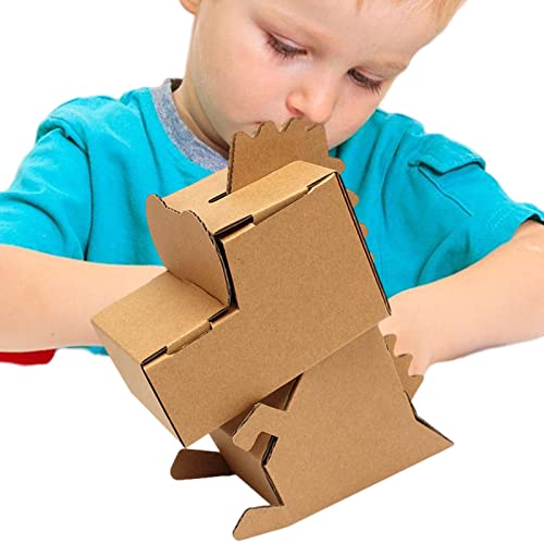 Papelão - Casa para Colorir Papelão | Paper Toys DIY Making, Crisp KT Board, Cultive Concentration,