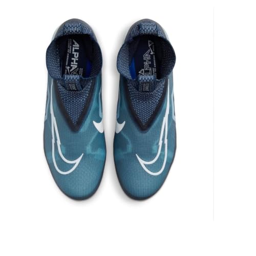 Image of Nike Alpha Menace Elite 3 White /Particle Grey /Opti Yellow /Black Mens Football Cleat.