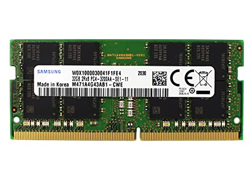 32GB (1x32GB) DDR4 3200MHz PC4-25600 SODIMM 2Rx8 CL22