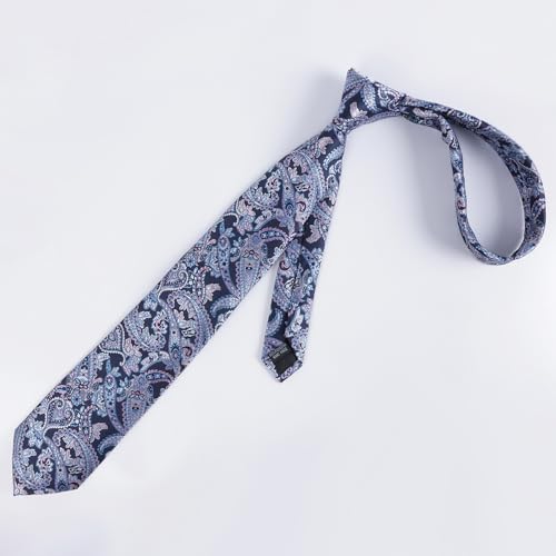 Image of Alizeal Mens 3.15'' Vintage Paisley Tie Pocket Square Set | Elegant Perfect for Banquet Wedding and Party