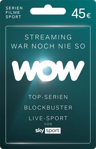 WOW Streaming Credit Card – Voucher by Post