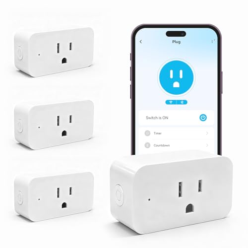 DAYBETTER Smart Plug 15A/1800W, Smart Plugs Compatible with Alexa...