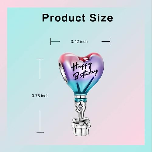 Image of LUXILLA Love You Best Friend Grandma Wife Heart Charm 925 Sterling Silver Charms Fit for Bracelets Necklace Jewelry Gift for Women