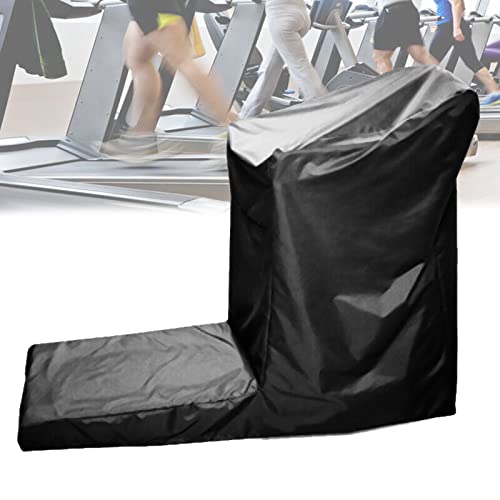 Funda para Cinta de Correr, Cinta de Correr Cubierta de Polvo con Cremallera y Cordón Tela Oxford 210d, Cubierta Protectora Impermeable para Gimnasio Interior Hogar Exterior, Negro(Size:165*76*140CM) Cover
