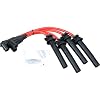 AIP Electronics Dragon FIRE Performance Power Pack Kit Direct Fit Ignition Coil Huge 10mm Plug Wires Compatible with 2002-2008 Mini Cooper & Cooper S 1.6L L4 Replaces GN10142 54058 OEM Fit Kit-1124