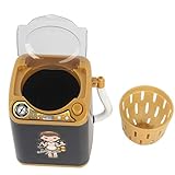 beetleNew Hogar y cocina Mini Aparato para niños Lavadora Juguete Simulación Limpieza automática Lavadora Maquillaje eléctrico Cepillo Limpiar (Negro)
