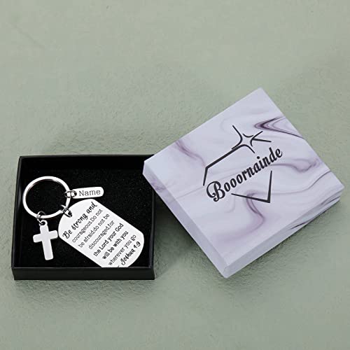 Booornainde Bible Verse Keychain Pendant Cross Charm Men Women Religious Customized Inspirational Gifts For Him Her #TOP5