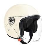 Halbgesichts Mopedhelm Mit Visier 65cm ABS Halbgesichts Motorradhelm Atmungsaktive Elektrische Reitsturzhelme Outdoor Reiten Motorradhelmes Schutzausrüstung Für Outdoor Abenteuer Pendeln