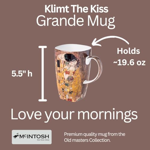 Mug grande McIntosh The Kiss de porcelana fina miniatura 5
