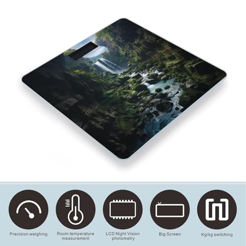 Báscula Digital de Baño con Capacidad 400lb y Pantalla LCD miniatura 3
