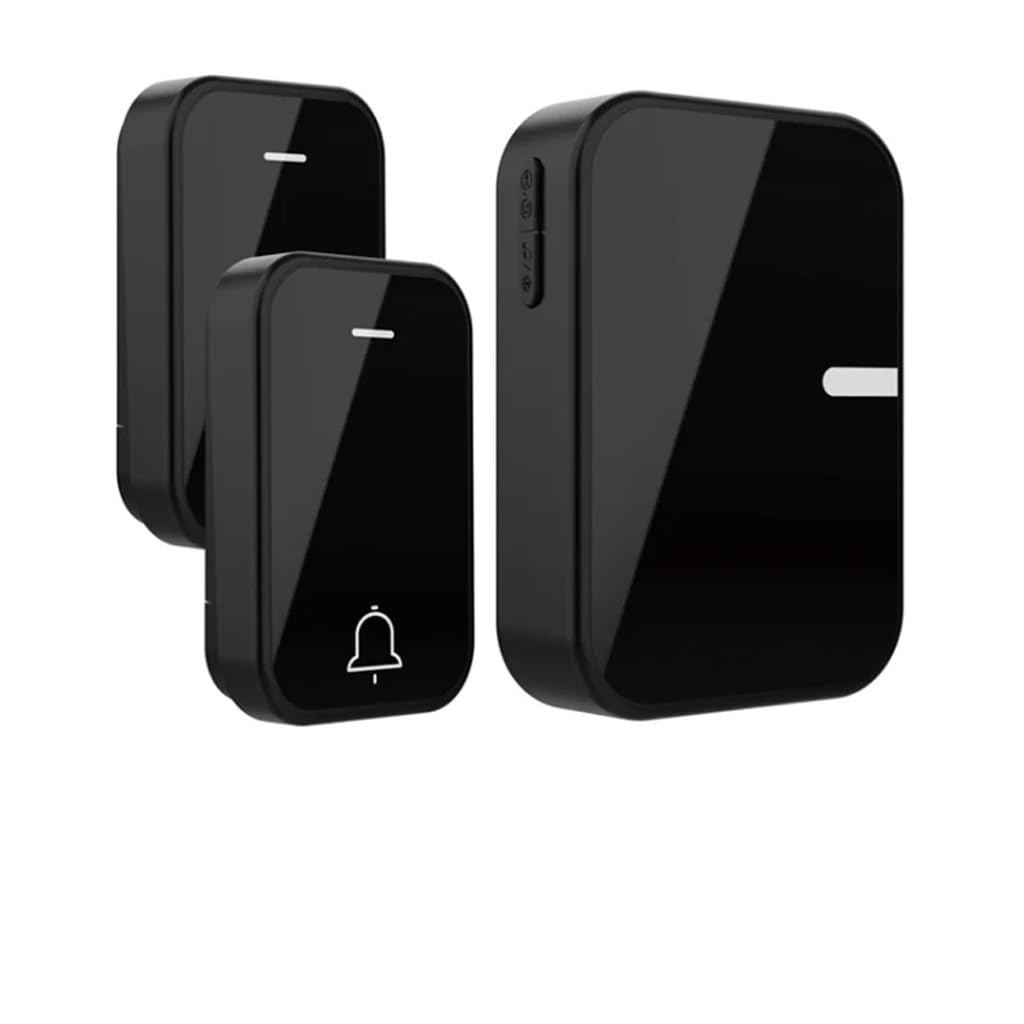 Sonnette de porte de bienvenue sans fil auto-alimentée étanche avec carillon