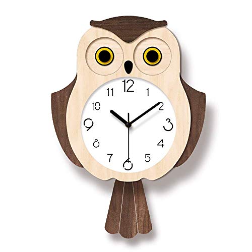 Horloge murale créative hibou pendule salon en plastique acrylique moderne
