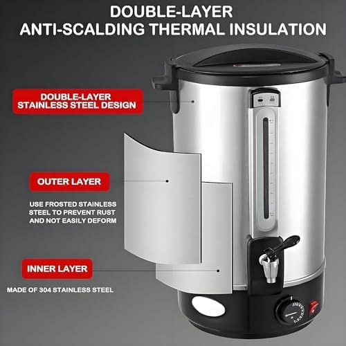20L Wax Melter for Candle & Soap Making - Professional Candle Wax Melting Pot - Easy Pour Design for DIY Candle Making Supplies - Versatile 8L/12L/16L/30L/35L Options
